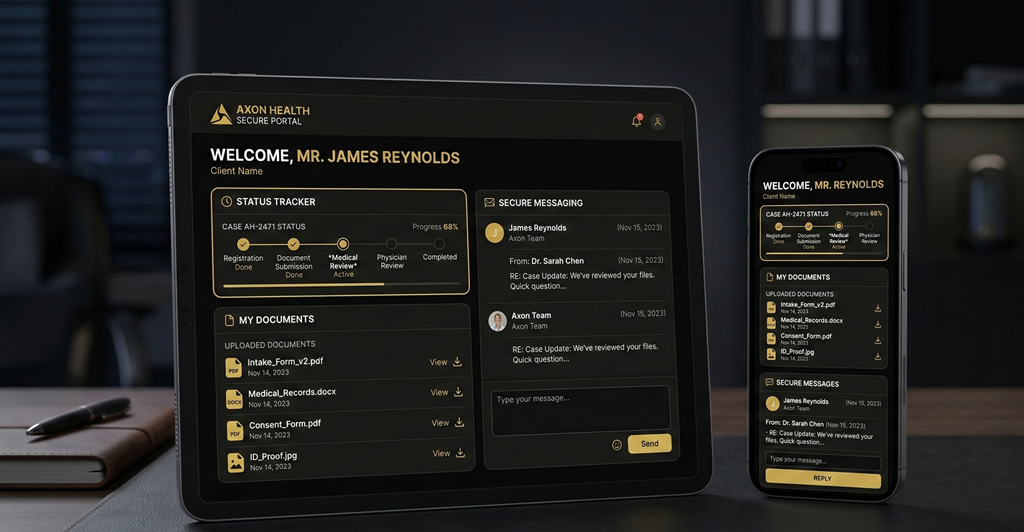 Sixty10 Client Portal on Tablet and Mobile